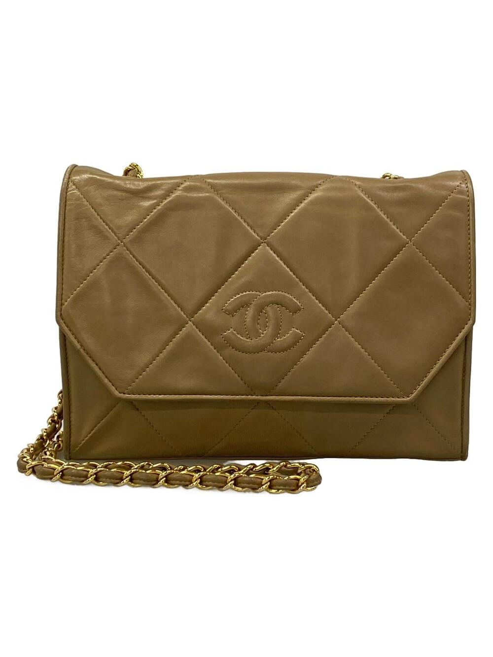 Chanel Matelasse Beige Lambskin #351011C20B
